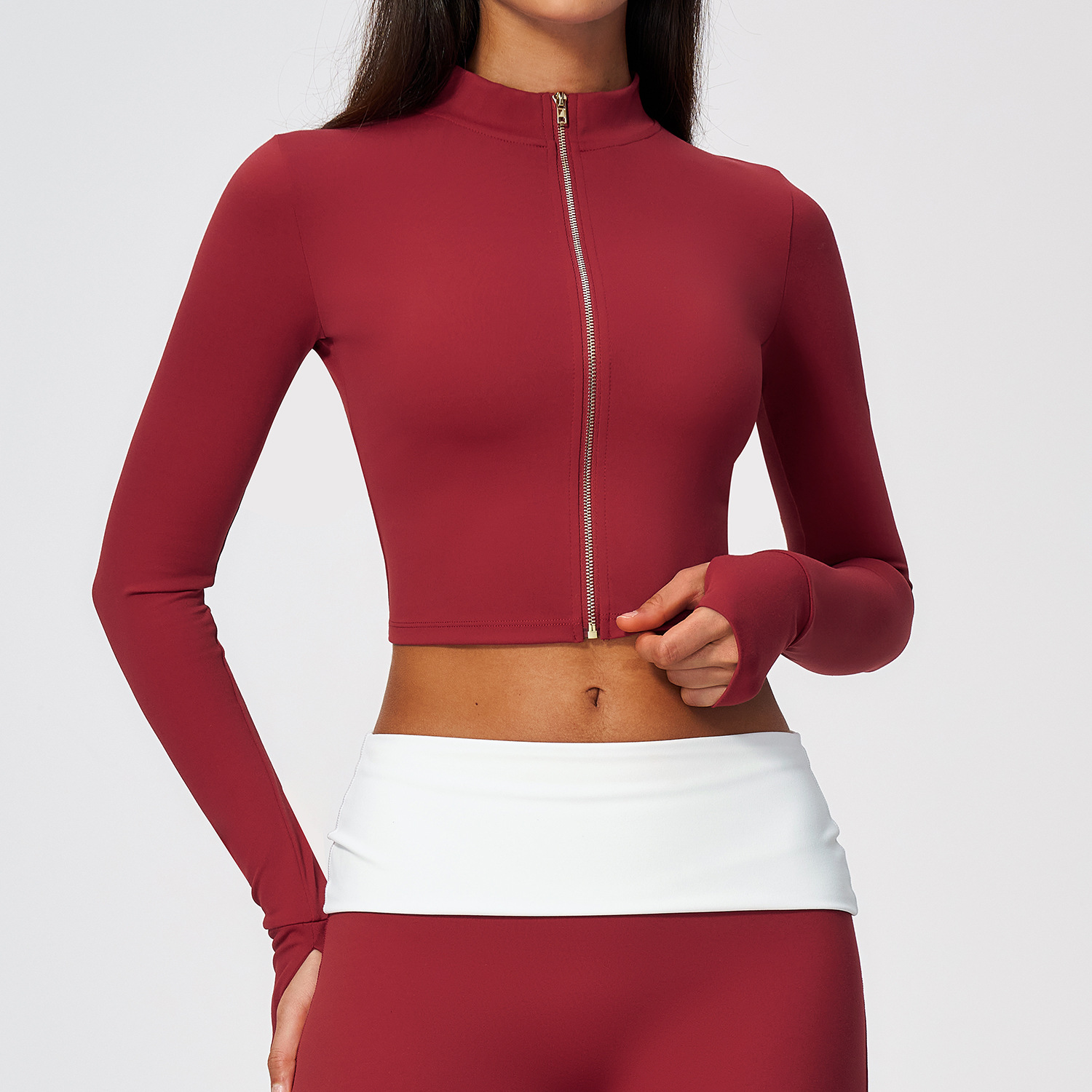 Yoga Fitness Jacket - Uzun Kollu Yoga Ceketi Bulut Gibi