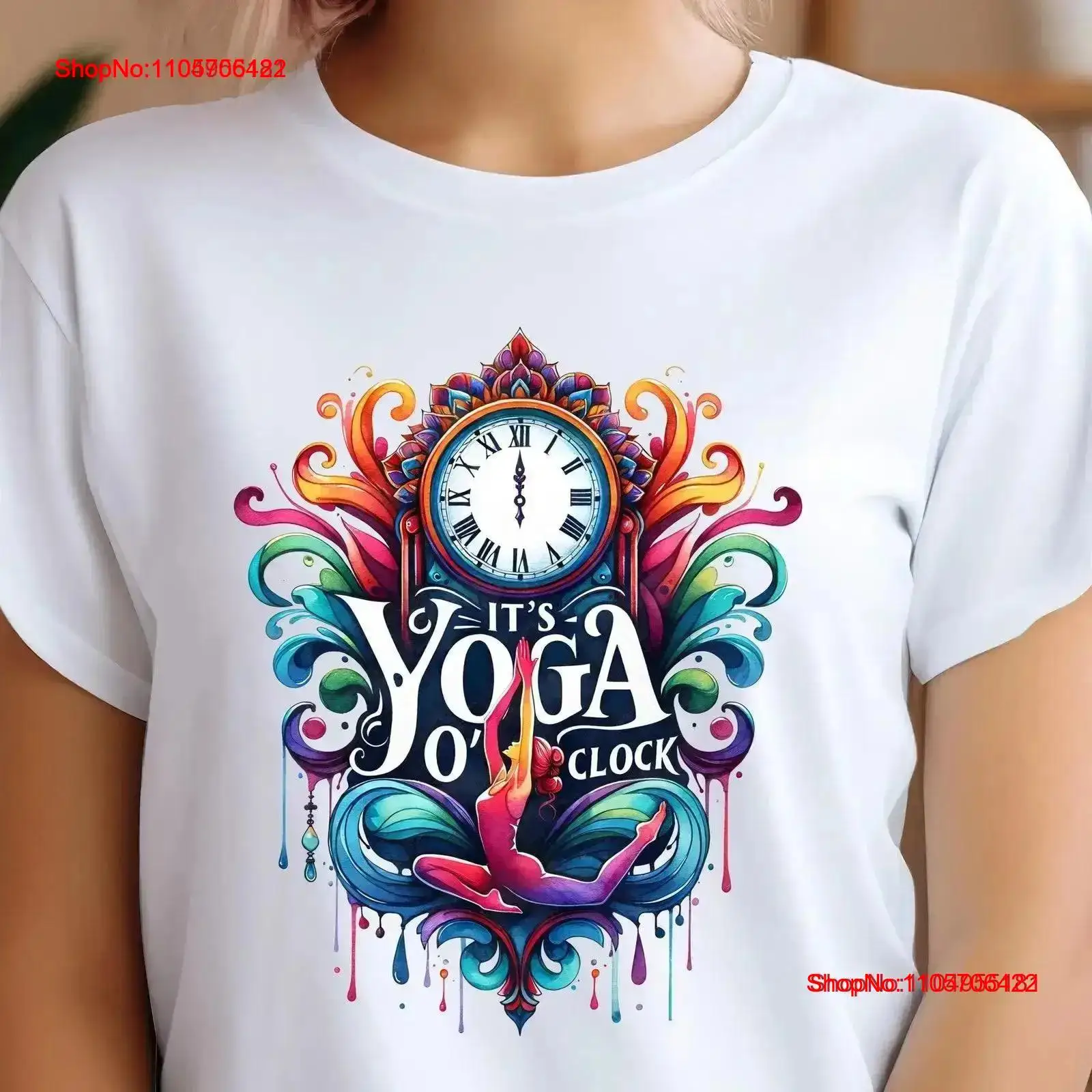 Yoga And Fitness Instructor - Yoga Tişörtü It's O'Clock Meditasyon Premium