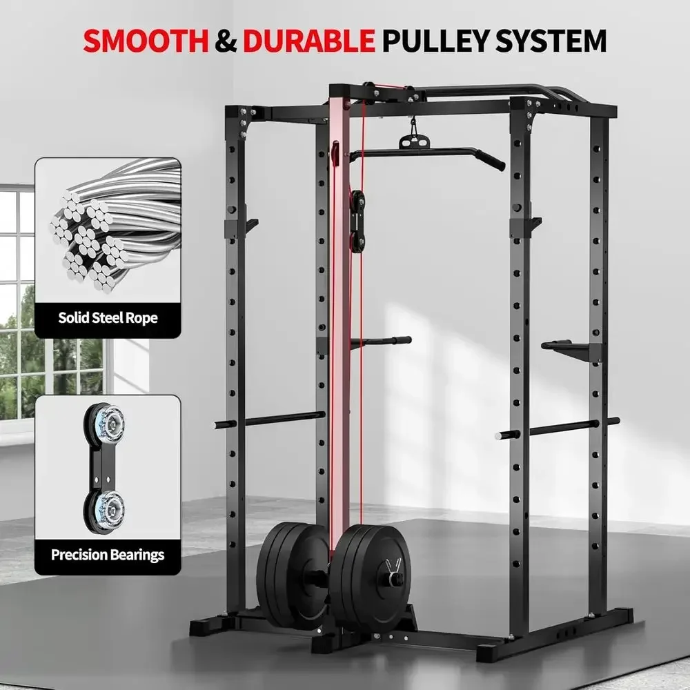 2000LBS Kapasiteli Power Rack, - Lat Pulldown Bar incelemesi ve fiyatı