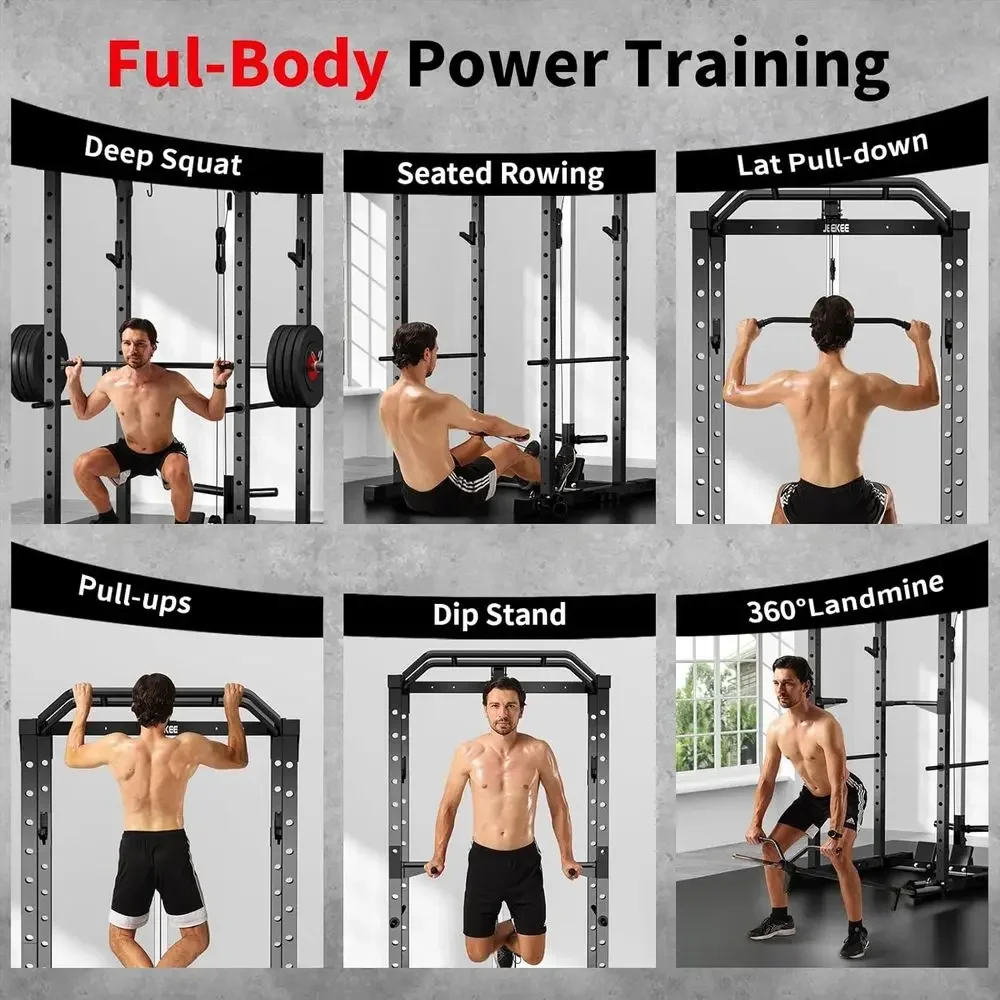 2000LBS Kapasiteli Power Rack, - Lat Pulldown Bar incelemesi ve fiyatı
