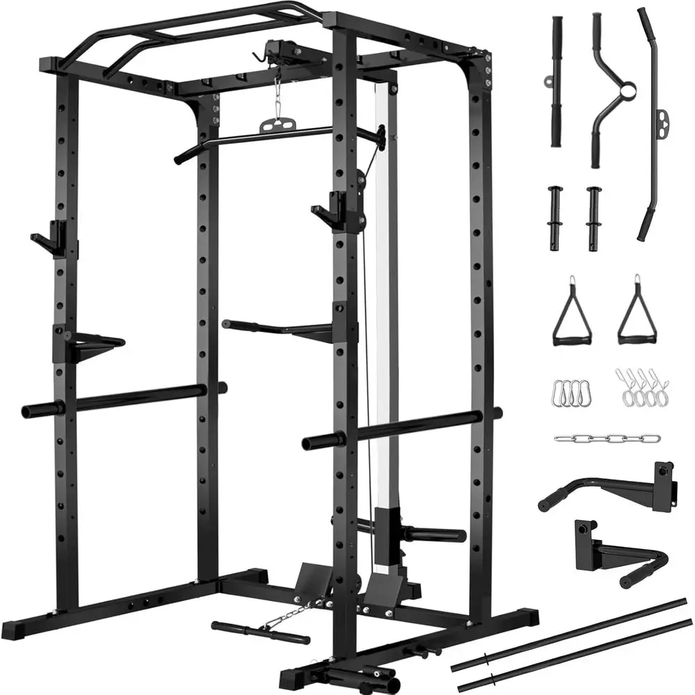 2000LBS Kapasiteli Güç Rafı, L - Lat Pulldown Bar incelemesi ve fiyatı