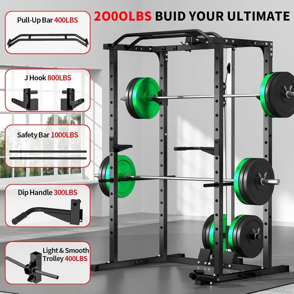 2000LBS Kapasiteli Güç Rafı, L - Lat Pulldown Bar incelemesi ve fiyatı